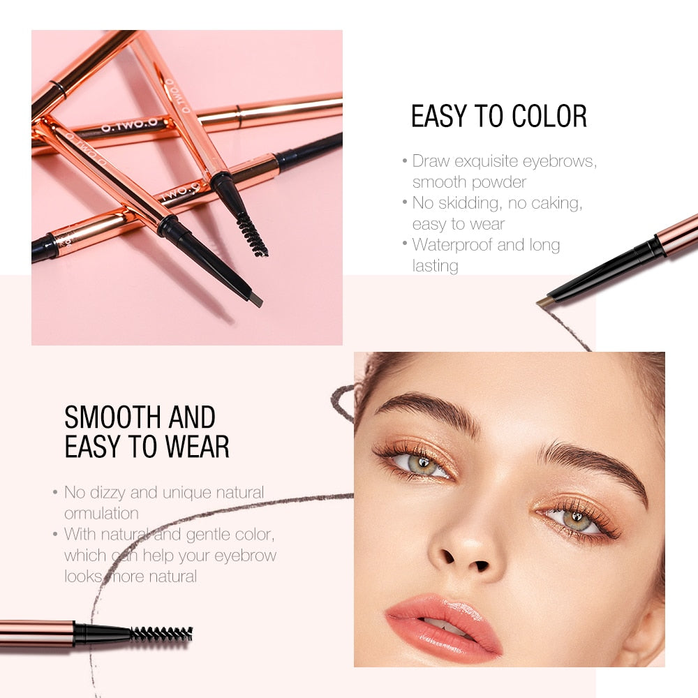 Ultra Fine Triangle Eyebrow Pencil Long Lasting Waterproof 6 Colors