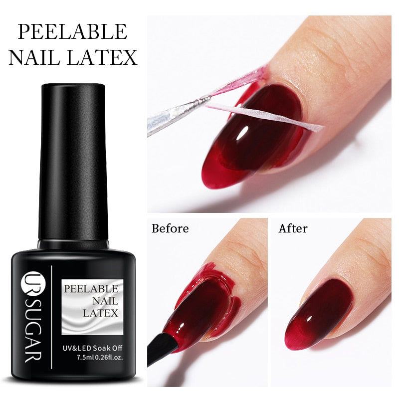 Sparkling Gel Nail Polish Reflective Glitter Semi Permanent Need Base Top Coat 7.5ml