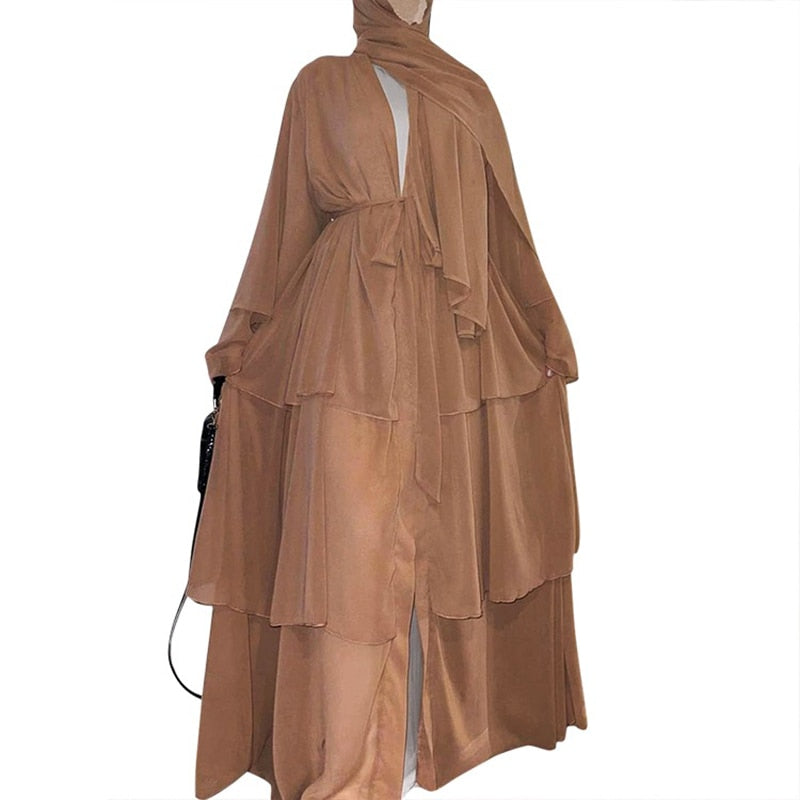 Chiffon Open Abaya