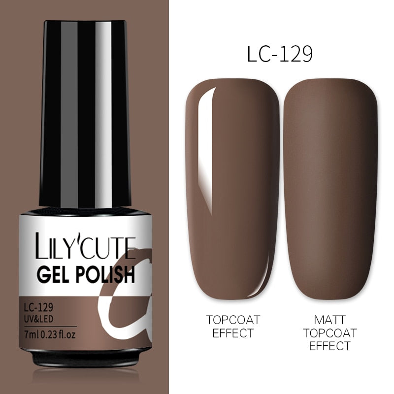 7ML Gel Nail Polish Nude Semi-Permanent Nail Polish For Nails Soak Off UV LED UV Gel DIY Nail Art Gel Varnishes