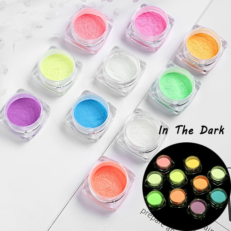 Luminous Nights Nail Glitter Powder