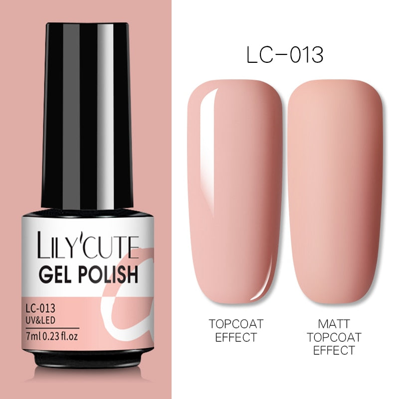 7ML Gel Nail Polish Nude Semi-Permanent Nail Polish For Nails Soak Off UV LED UV Gel DIY Nail Art Gel Varnishes