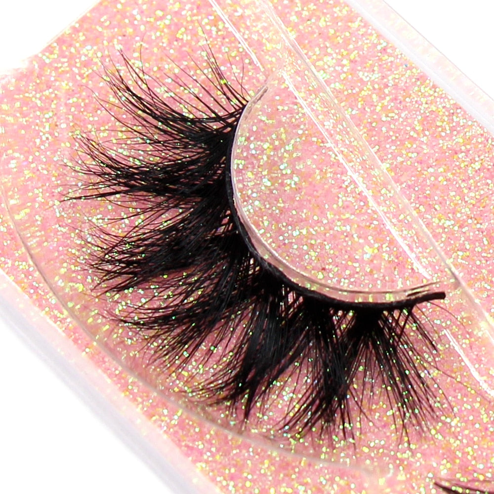 Eyelashes 3D Lashes Fluffy Soft Wispy Natural Cross Lash