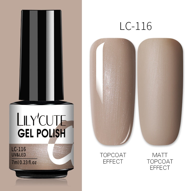 7ML Gel Nail Polish Nude Semi-Permanent Nail Polish For Nails Soak Off UV LED UV Gel DIY Nail Art Gel Varnishes