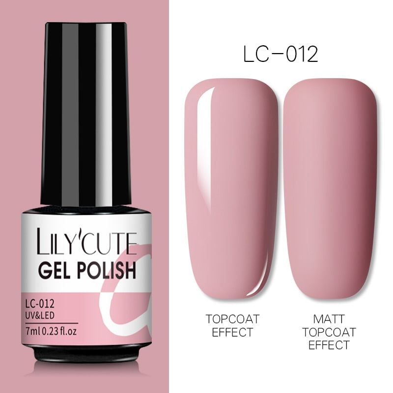 7ML Gel Nail Polish Nude Semi-Permanent Nail Polish For Nails Soak Off UV LED UV Gel DIY Nail Art Gel Varnishes