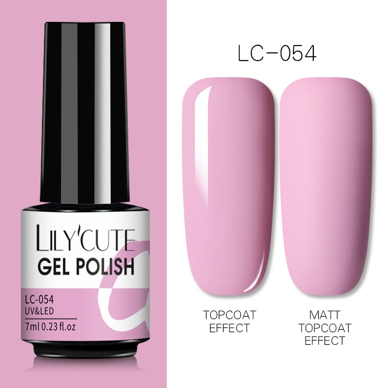 7ML Gel Nail Polish Nude Semi-Permanent Nail Polish For Nails Soak Off UV LED UV Gel DIY Nail Art Gel Varnishes