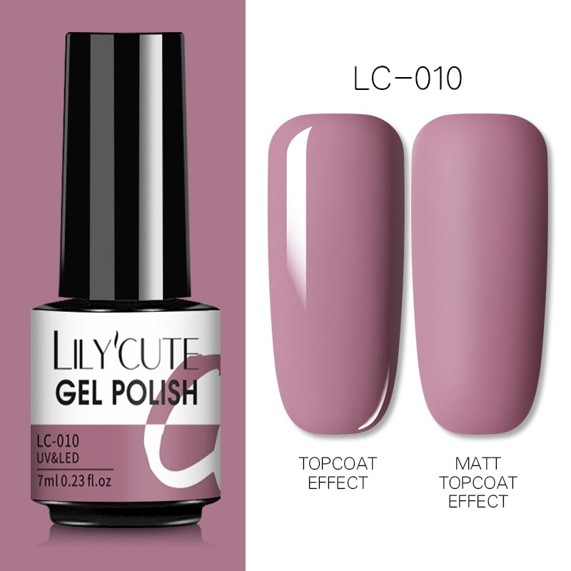 7ML Gel Nail Polish Nude Semi-Permanent Nail Polish For Nails Soak Off UV LED UV Gel DIY Nail Art Gel Varnishes