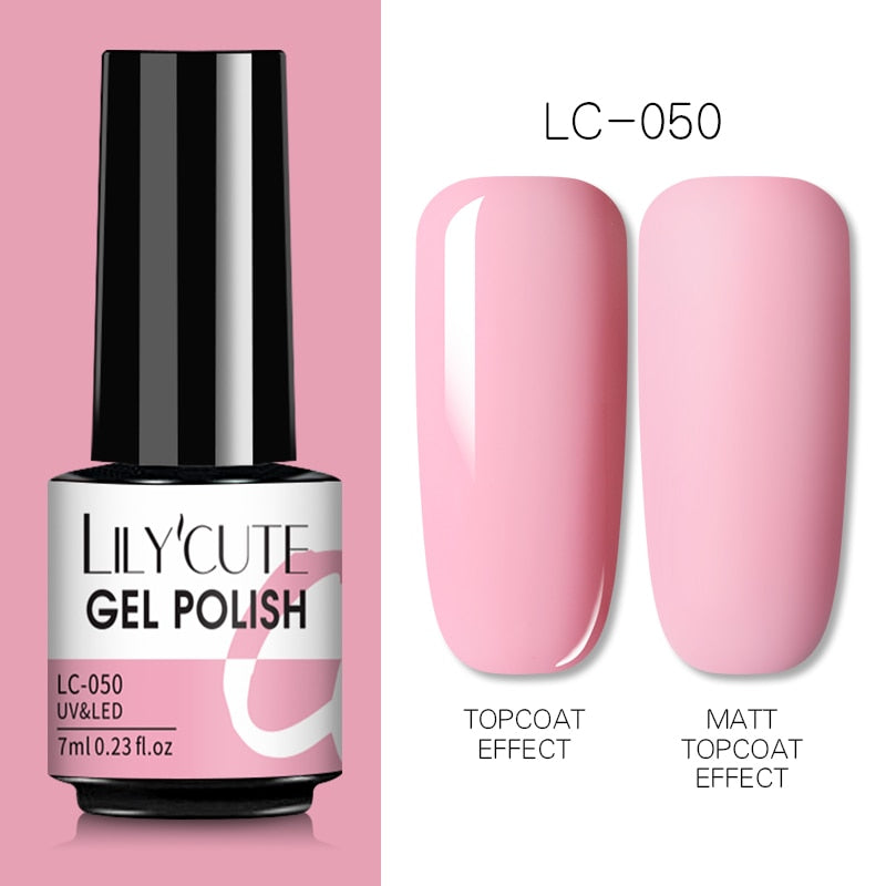 7ML Gel Nail Polish Nude Semi-Permanent Nail Polish For Nails Soak Off UV LED UV Gel DIY Nail Art Gel Varnishes