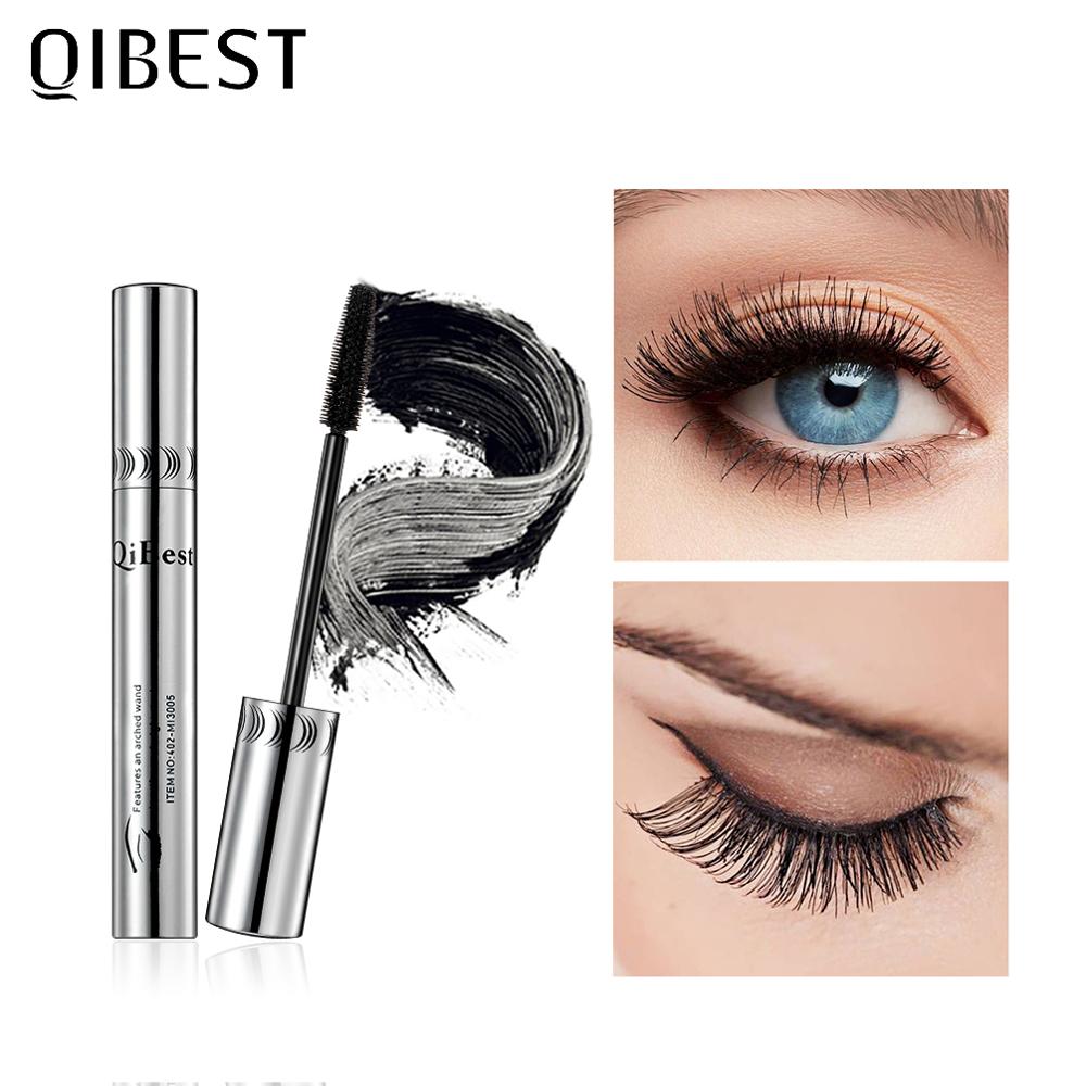 Black Mascara Eyelashes 4D Silky Lengthening Makeup Waterproof Volume