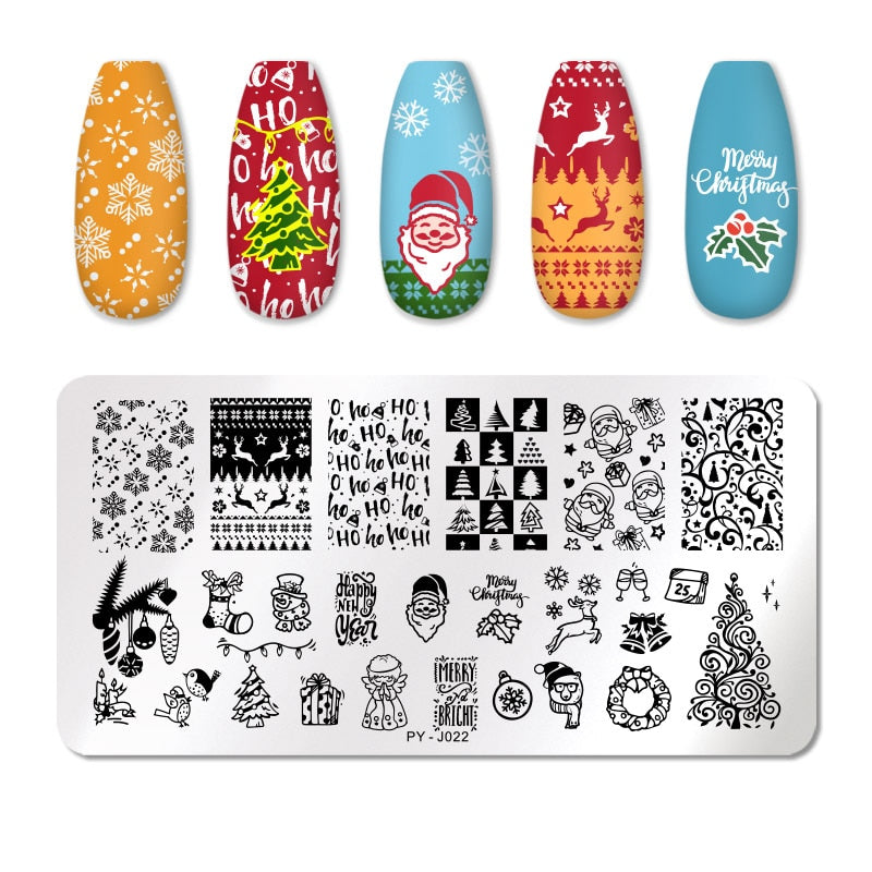 12X6cm Nail Art Templates Stamping Design