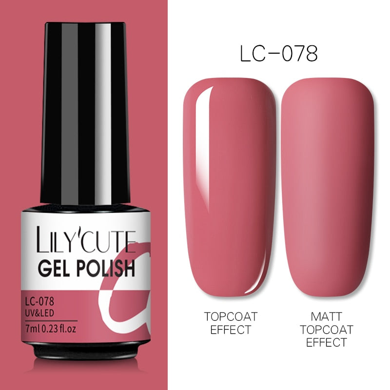 7ML Gel Nail Polish Nude Semi-Permanent Nail Polish For Nails Soak Off UV LED UV Gel DIY Nail Art Gel Varnishes