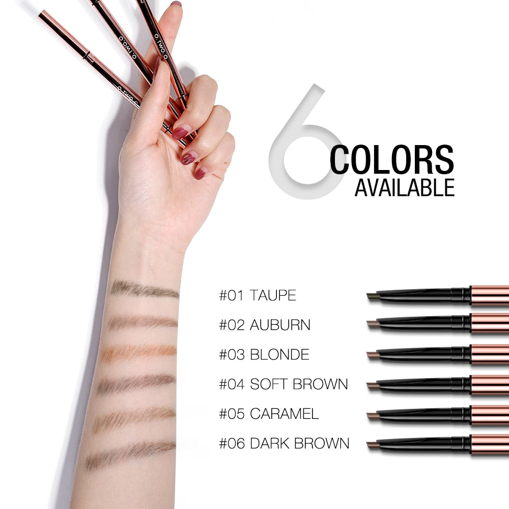 Ultra Fine Triangle Eyebrow Pencil Long Lasting Waterproof 6 Colors