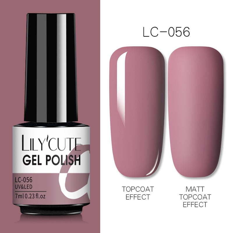 7ML Gel Nail Polish Nude Semi-Permanent Nail Polish For Nails Soak Off UV LED UV Gel DIY Nail Art Gel Varnishes