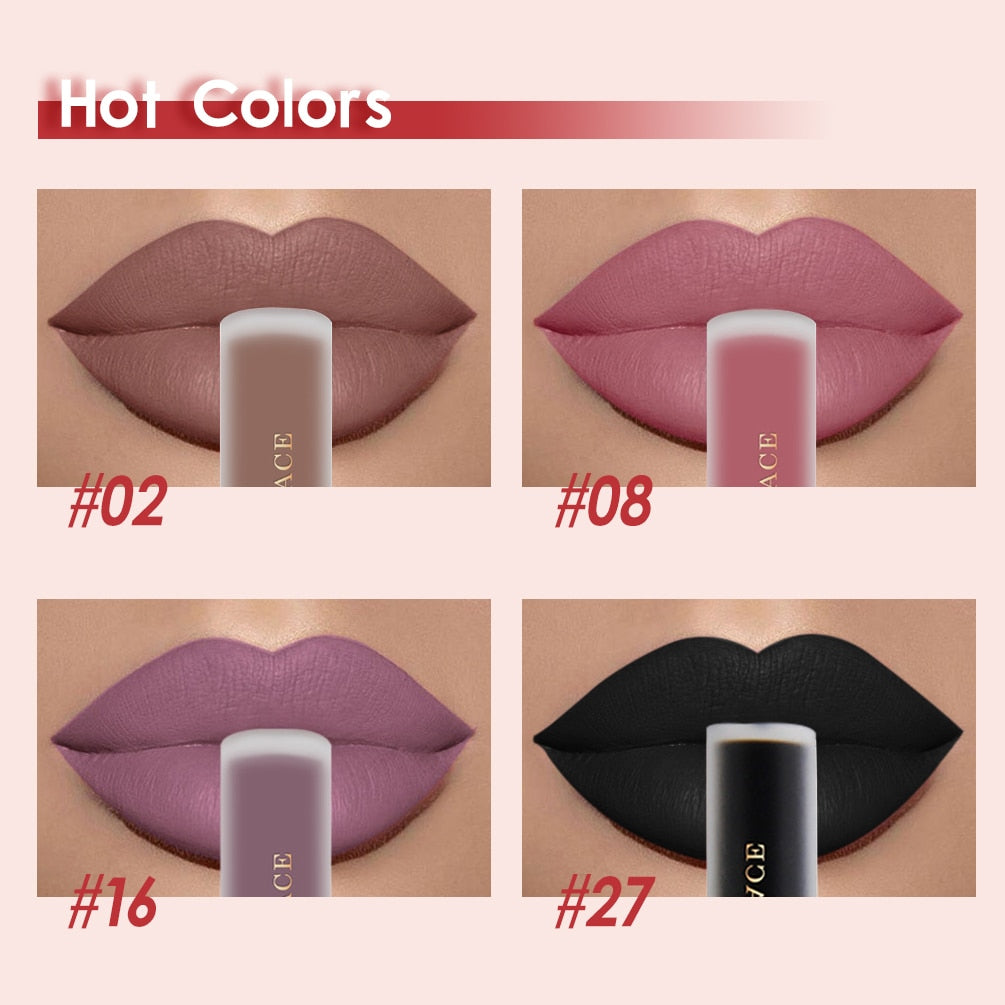 Nude Liquid Lipsticks Waterproof Matte Long Lasting
