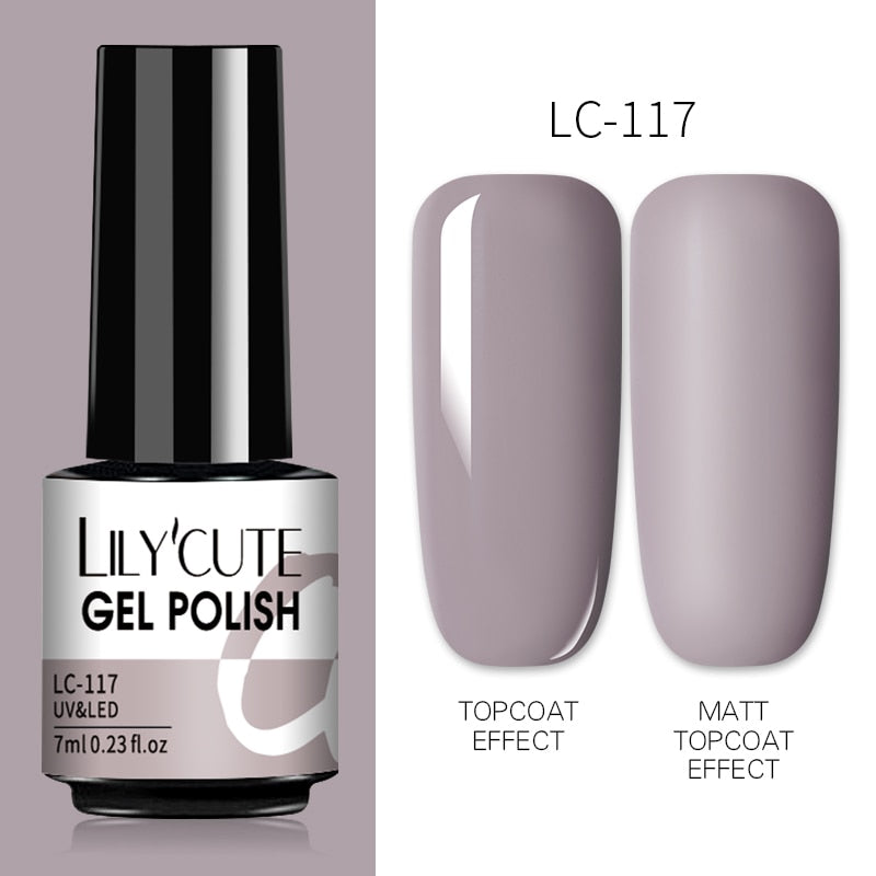 7ML Gel Nail Polish Nude Semi-Permanent Nail Polish For Nails Soak Off UV LED UV Gel DIY Nail Art Gel Varnishes