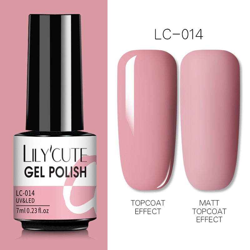 7ML Gel Nail Polish Nude Semi-Permanent Nail Polish For Nails Soak Off UV LED UV Gel DIY Nail Art Gel Varnishes