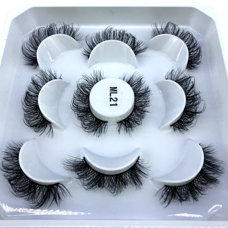 5 Pairs Natural Lashes