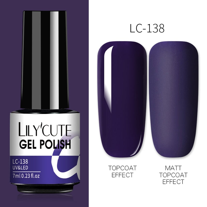 7ML Gel Nail Polish Nude Semi-Permanent Nail Polish For Nails Soak Off UV LED UV Gel DIY Nail Art Gel Varnishes