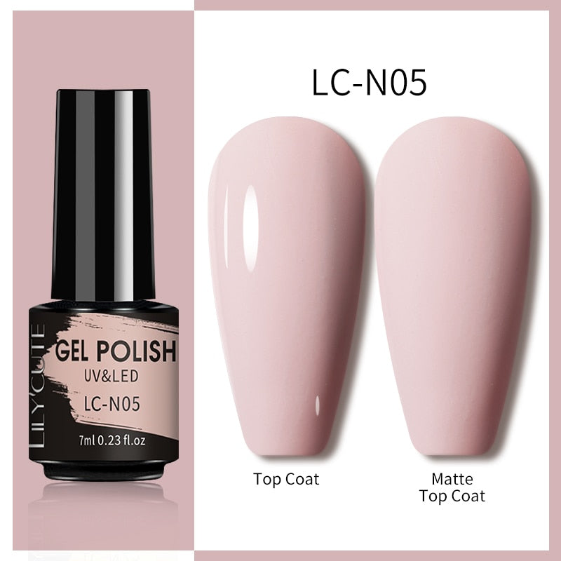 7ML Gel Nail Polish Nude Semi-Permanent Nail Polish For Nails Soak Off UV LED UV Gel DIY Nail Art Gel Varnishes
