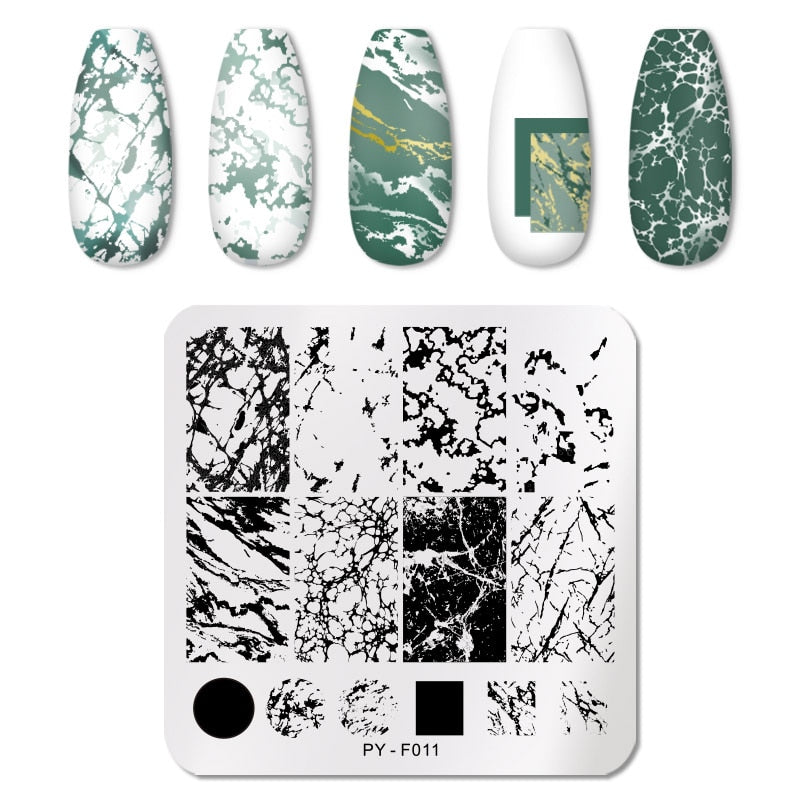 12X6cm Nail Art Templates Stamping Design