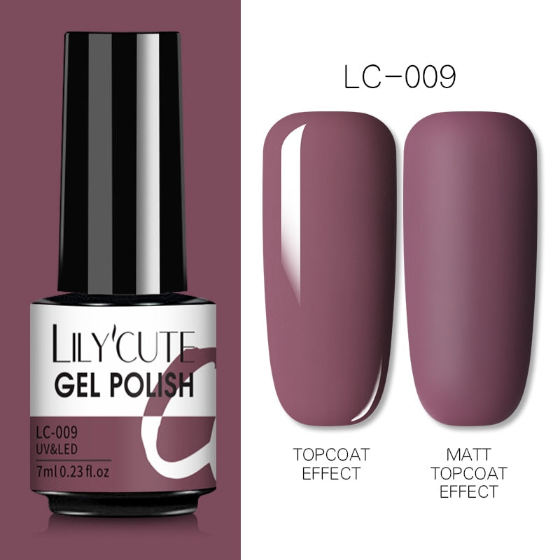 7ML Gel Nail Polish Nude Semi-Permanent Nail Polish For Nails Soak Off UV LED UV Gel DIY Nail Art Gel Varnishes