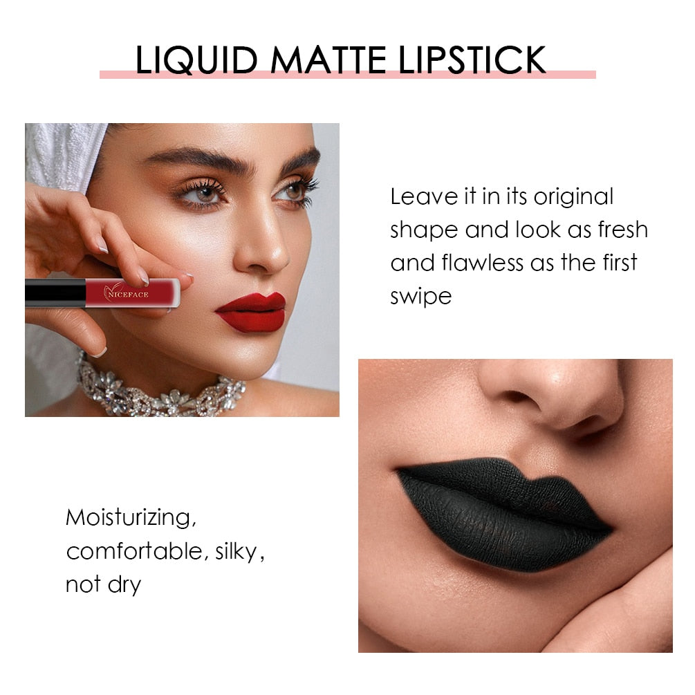 Nude Liquid Lipsticks Waterproof Matte Long Lasting