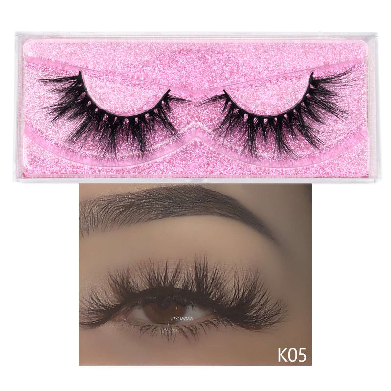5D Mink Lashes Long Lasting Natural Dramatic Volume