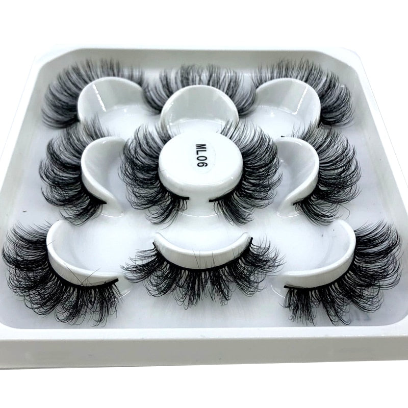 5 Pairs Natural Lashes