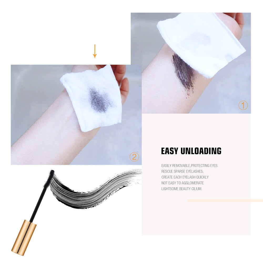 3D Mascara Lengthening Lashes Brush Gold Color Mascara