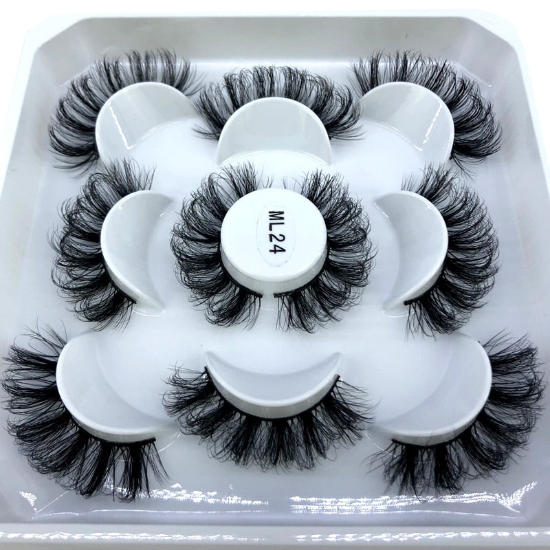 5 Pairs Natural Lashes