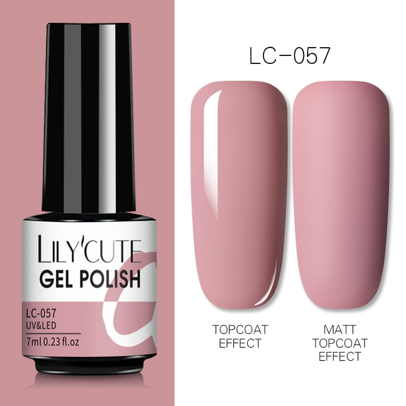 7ML Gel Nail Polish Nude Semi-Permanent Nail Polish For Nails Soak Off UV LED UV Gel DIY Nail Art Gel Varnishes
