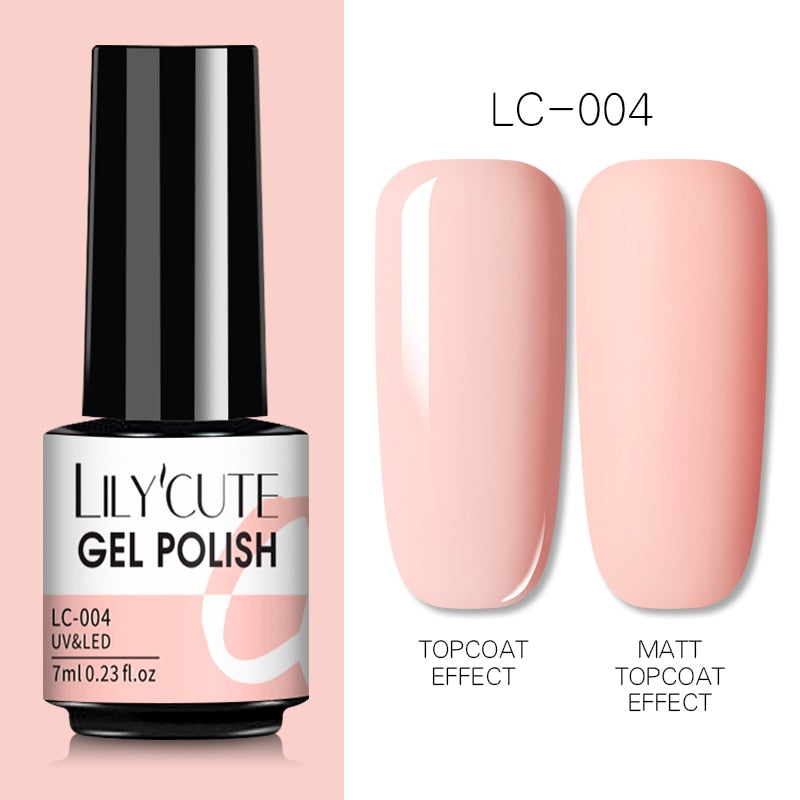 7ML Gel Nail Polish Nude Semi-Permanent Nail Polish For Nails Soak Off UV LED UV Gel DIY Nail Art Gel Varnishes