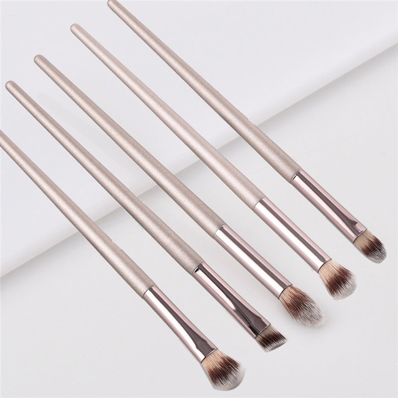 Champagne Elegance Makeup Brush Collection