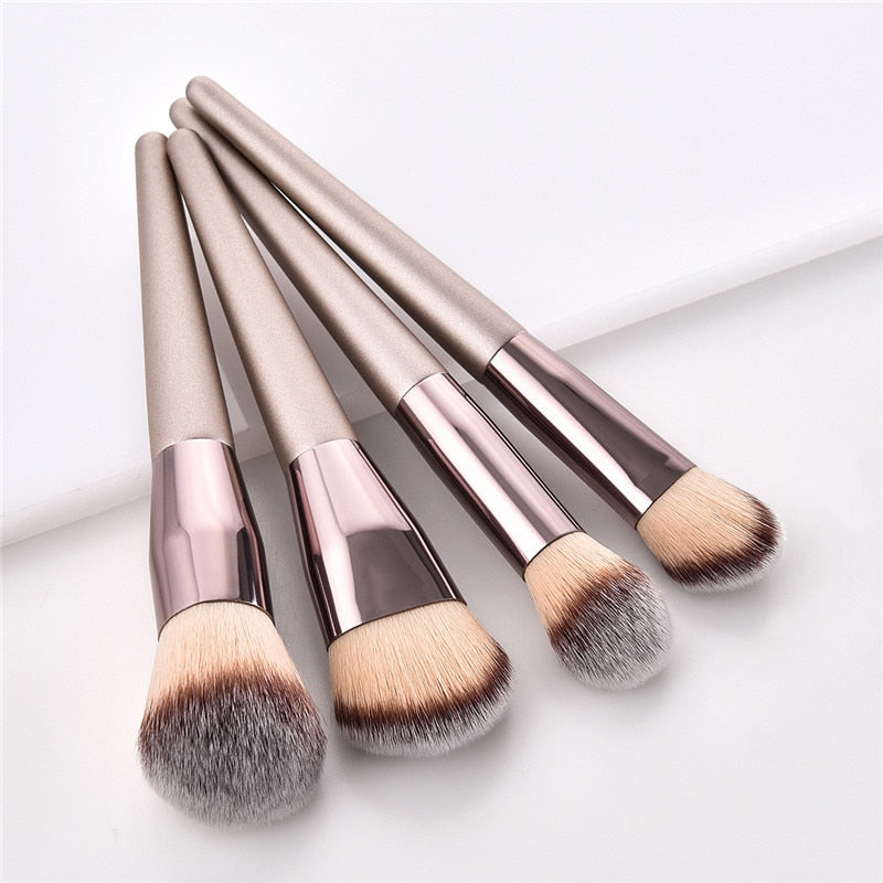 Champagne Elegance Makeup Brush Collection