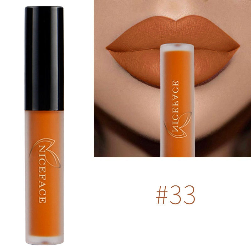 Nude Liquid Lipsticks Waterproof Matte Long Lasting