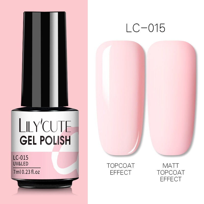 7ML Gel Nail Polish Nude Semi-Permanent Nail Polish For Nails Soak Off UV LED UV Gel DIY Nail Art Gel Varnishes