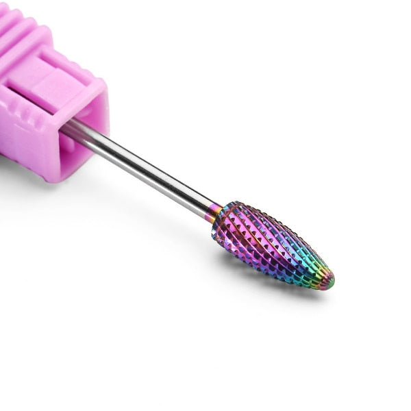 29 Types Nail Drill Bits For Electric Drill Manicure Machine Accessory Rainbow Tungsten Carbide Ceramic Milling Cutter Nail Files