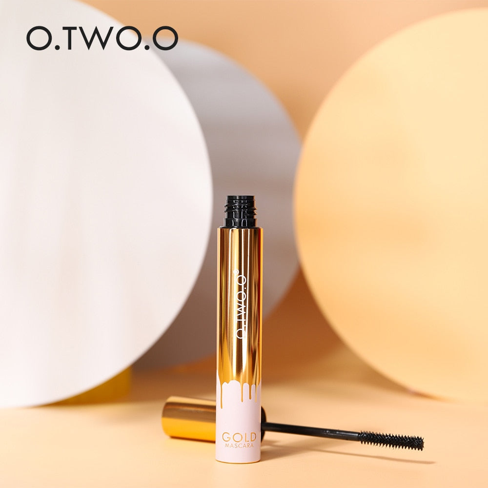 3D Mascara Lengthening Lashes Brush Gold Color Mascara