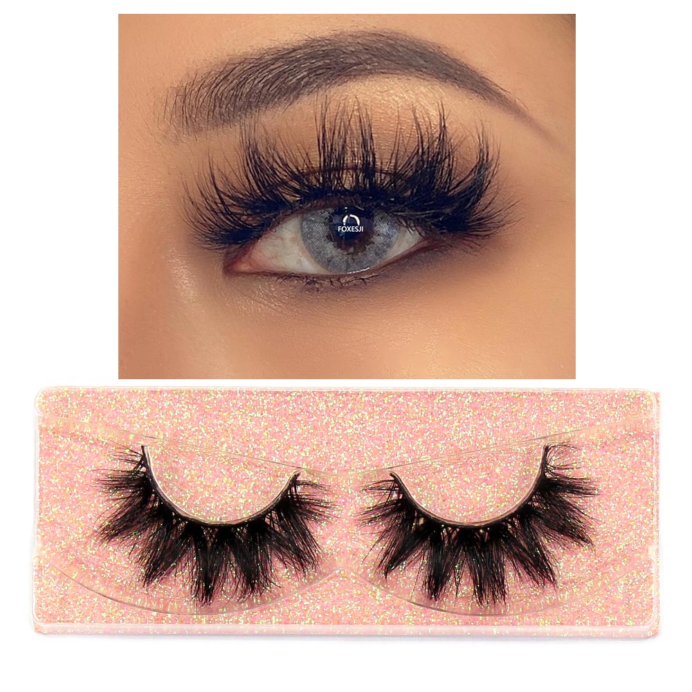 Eyelashes 3D Lashes Fluffy Soft Wispy Natural Cross Lash