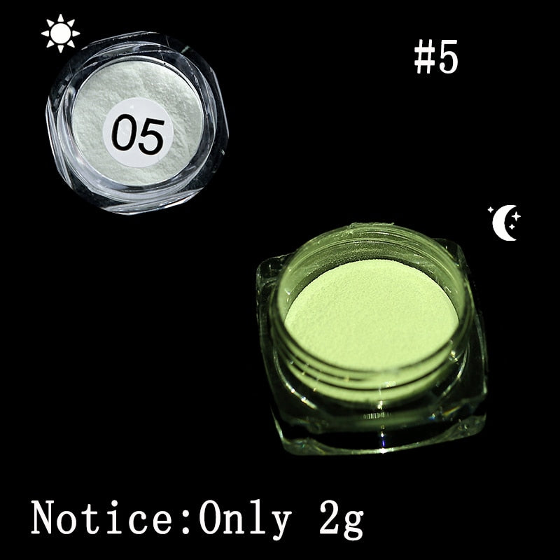 Luminous Nights Nail Glitter Powder