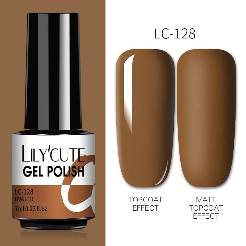 7ML Gel Nail Polish Nude Semi-Permanent Nail Polish For Nails Soak Off UV LED UV Gel DIY Nail Art Gel Varnishes