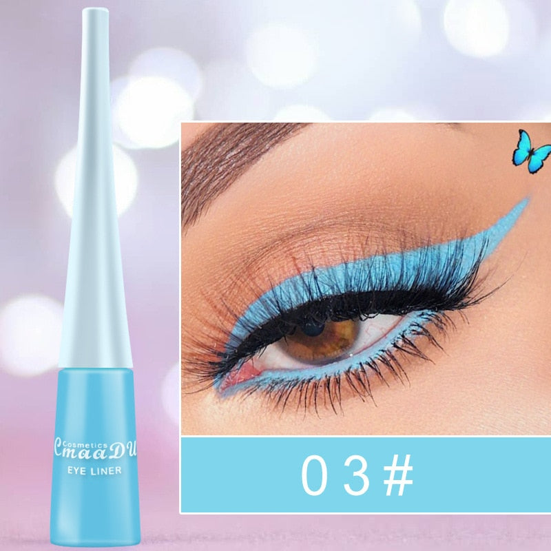Colorful Liquid Eyeliner Waterproof Long Lasting