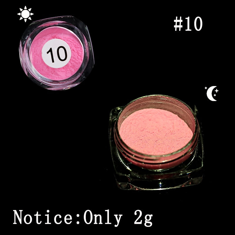 Luminous Nights Nail Glitter Powder