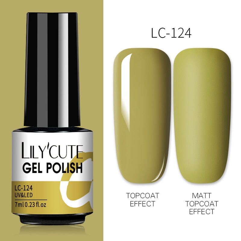 7ML Gel Nail Polish Nude Semi-Permanent Nail Polish For Nails Soak Off UV LED UV Gel DIY Nail Art Gel Varnishes