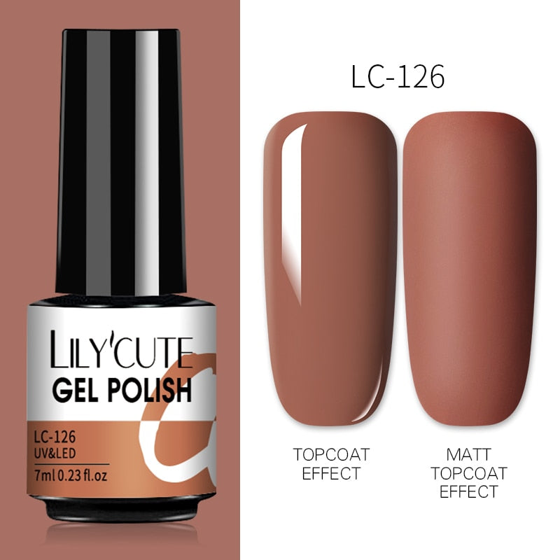 7ML Gel Nail Polish Nude Semi-Permanent Nail Polish For Nails Soak Off UV LED UV Gel DIY Nail Art Gel Varnishes