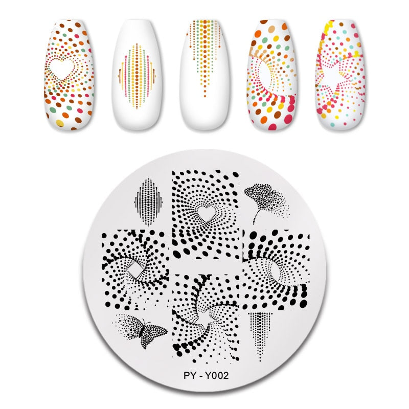 12X6cm Nail Art Templates Stamping Design
