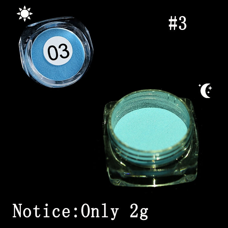 Luminous Nights Nail Glitter Powder