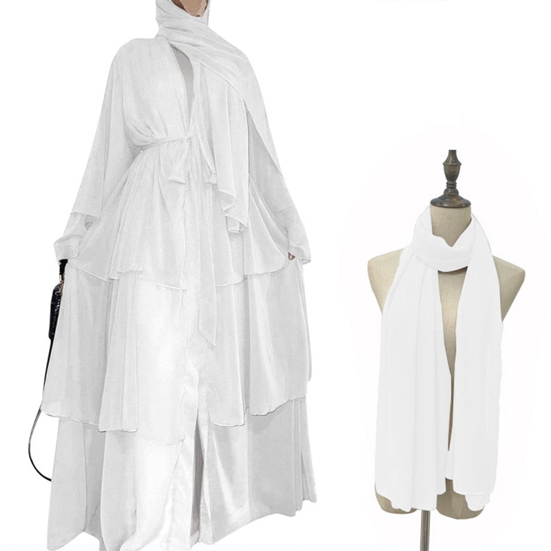 Chiffon Open Abaya