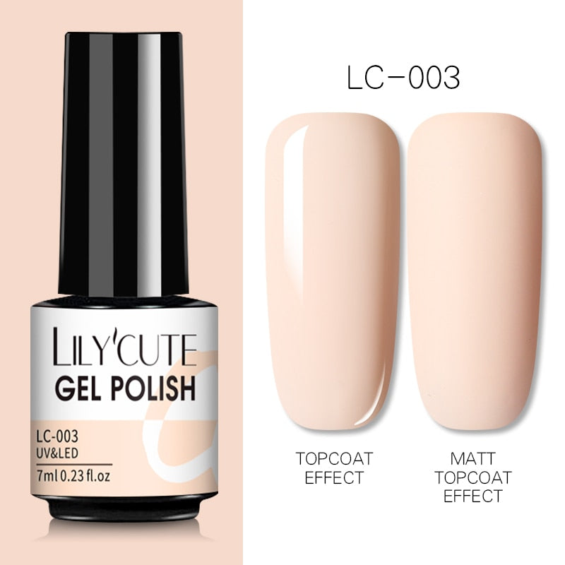 7ML Gel Nail Polish Nude Semi-Permanent Nail Polish For Nails Soak Off UV LED UV Gel DIY Nail Art Gel Varnishes