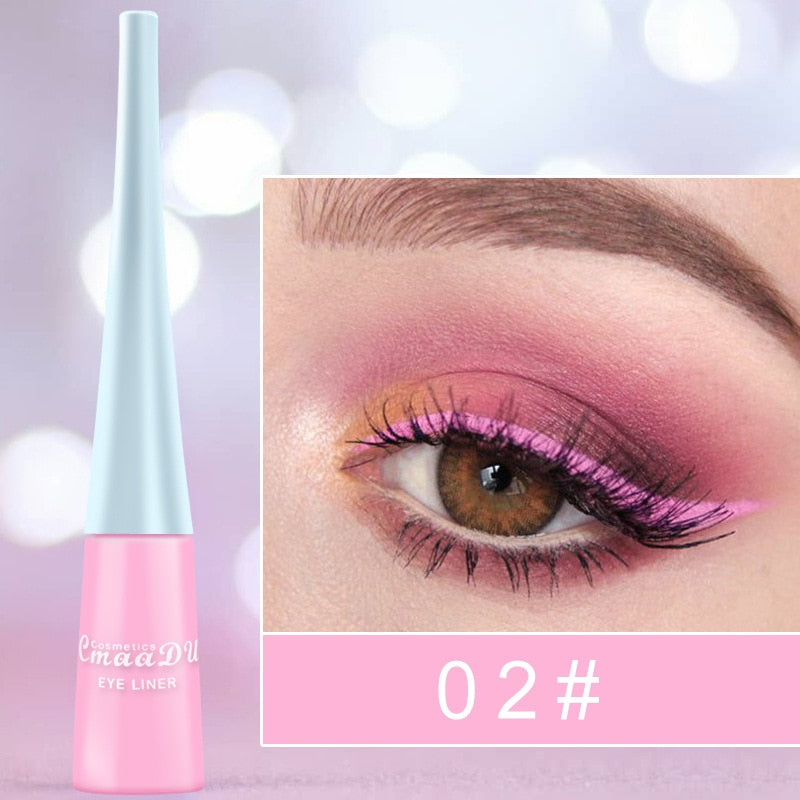 Colorful Liquid Eyeliner Waterproof Long Lasting